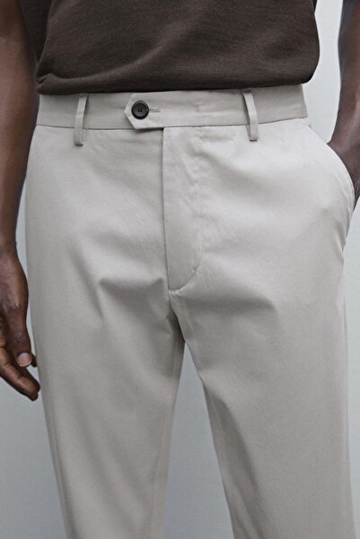 Massimo Dutti Pamuklu slim fit pantolon