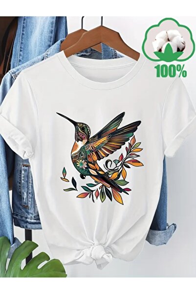 shidumanlar Renkli Güvercin Oversize Penye Tshirt