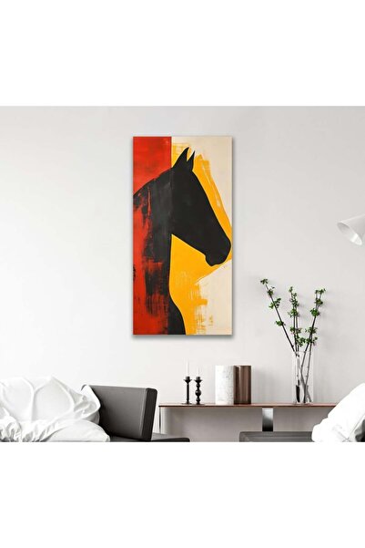 SND لوحة قماشية بتصميم امرآة مع برواز خشبي مخفي