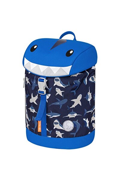 Tiger Family Rucsac mini cu cataramă, culoare multicoloră, material textil, dimensiuni 34x22x14 cm, motiv Hungry Shark