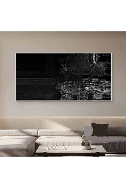 SND لوحة قماشية مودرن بتصميم الفن التجريدي مع برواز فضي مجوف