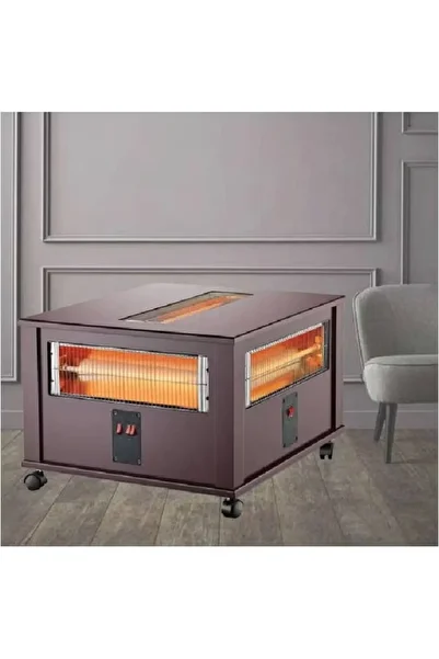GVC PRO مدفأة كهربائية ديكورية - كوارتز 2400 واط GVHT-3441 بني