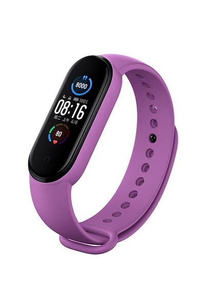 UIQ Curea fitness pentru Xiaomi Mi Band 8 și Mi Band 8 NFC, silicon, violet
