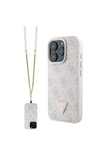 Padrino Husă de protecție pentru iPhone 16 Pro Max, E62, din piele, roz pudră