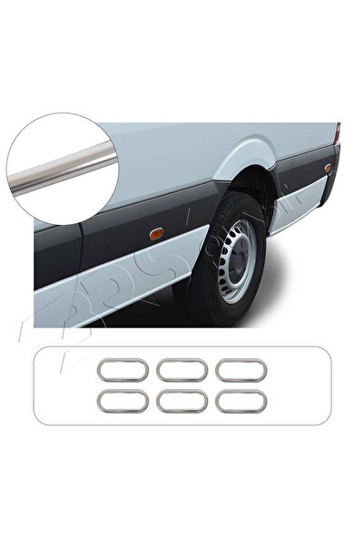 BRSPLAST Volkswagen Crafter Uyumlu Krom Sinyal Çerçevesi 6 Parça Paslanmaz Çelik