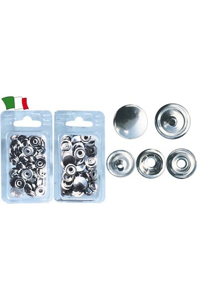 GFN Capse Standard din Crom pentru Prelata, 17 mm Diametru Cap, 4 Parti, 1 Bucata
