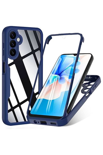 Air Husă de protecție pentru Samsung Galaxy A16 4G/A16 5G + folie de protecție pentru ecran, Safe, Q39, Lexgard, albastră