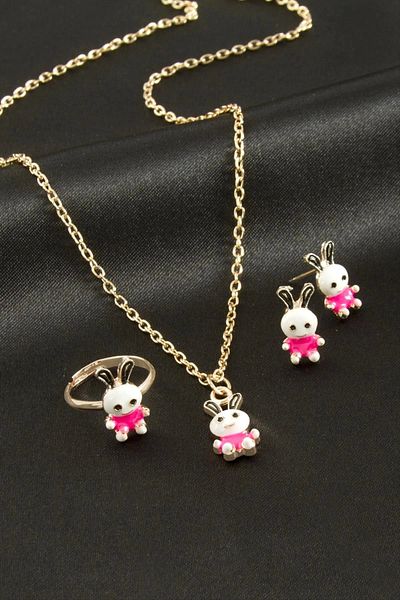 Eldenör Rabbit Enamel Set Necklace