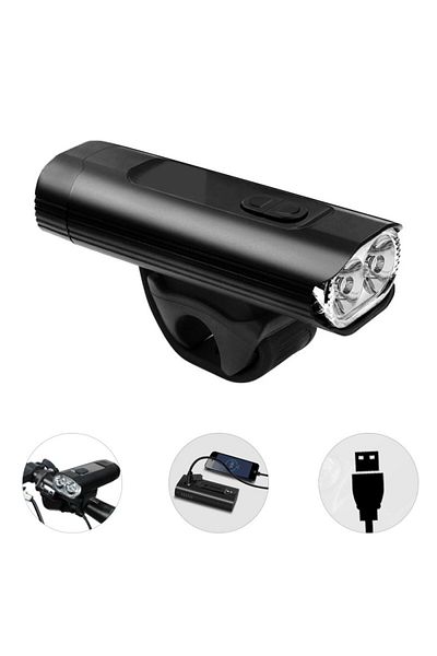 PROCART Lanternă frontală LED pentru bicicletă 1000 lm, funcție Powerbank, reîncărcabilă prin USB, IPX4, 4800 mAh