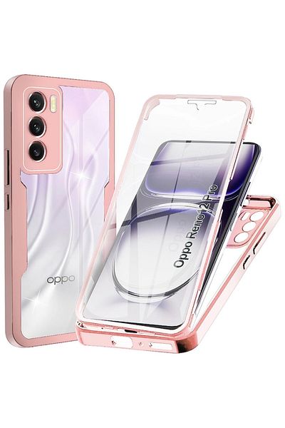 Air Husă de protecție pentru Oppo Reno12 + folie, Protect, V40, Lexgard, roz pudrat