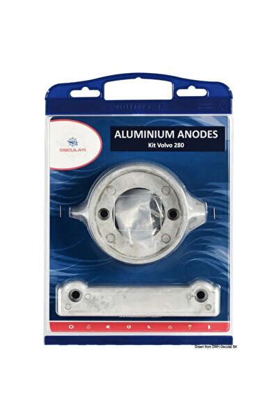 OSCULATI Magnesium Anode Kit, Interchangeable with Originals, Volvo 280 Duo Prop, 2 Pcs
