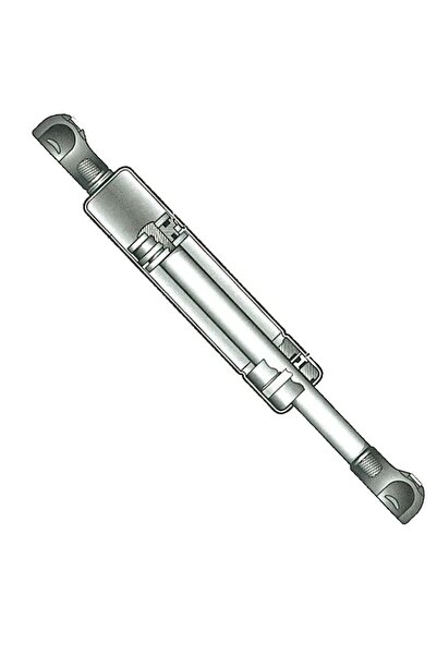 OSCULATI Amortizor pe gaz din oțel inoxidabil cu cap sferic, deschis 500 mm, închis 295 mm