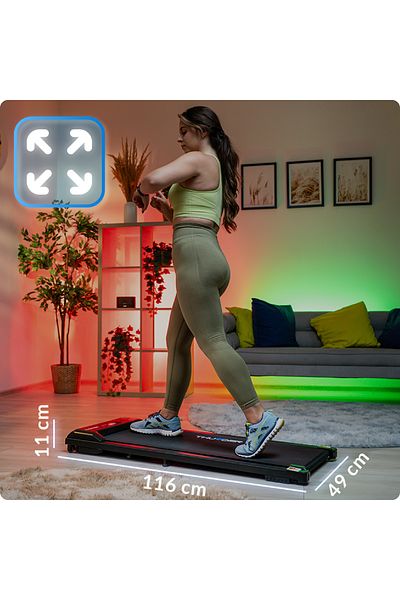 Thunder Banda de alergare electrica, Thunder, IDEA, Viteza maxima 6km/h, maxima suportata 80kg, Negru