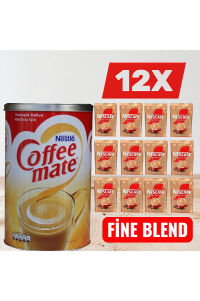 Nestle COFFE MATEE 2KG X FİNE BLEND 12'Lİ (FIRSAT ÜRÜNÜ)