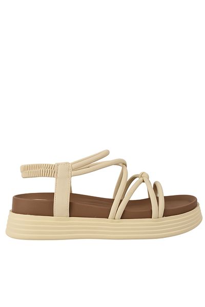 Gryxx Sandale casual, femei, GRYXX, 9609B, crem, piele, platformă 40