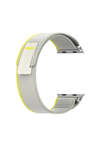 Dalip Baby Strap for Apple Watch 1/2/3/4/5/6/7/8/SE/SE 2, 38/40/41 mm, textile, Yellow/Grey