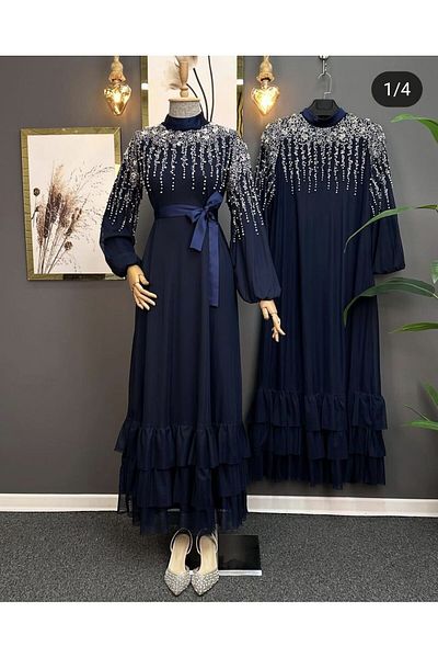 STİLZERAFET ROCHIE TUL CU VOLANĂ CU FUSTĂ CU STONE