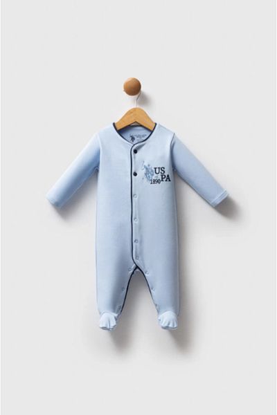 U.S. Polo Assn. U.S. Polo Assn Usb2541 Boy's Blue Jumpsuit