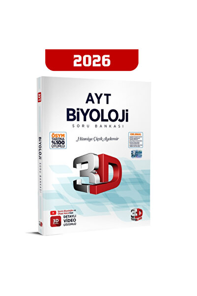 3D Yayınları 2026 3D AYT Soru Bankası Biyoloji