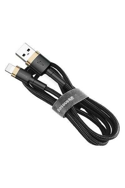 Baseus Cable, Baseus, USB Lightning 2.4A 1 m, Gold-Black