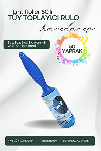 Hanedanev Valjak za sakupljanje vlakana 50 listova širine 100 mm Valjak za sa...