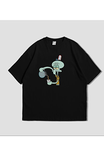 Marco Fresco Tricou oversize unisex cu imprimeu Squilliam Fancyson