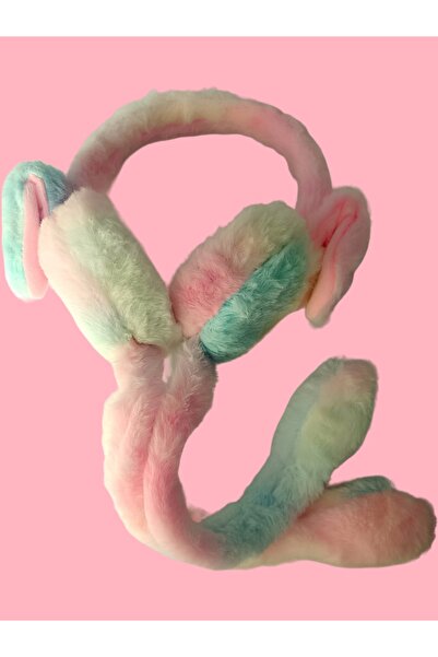 Kudi çok renkli pompalı sesli peluş kulaklık