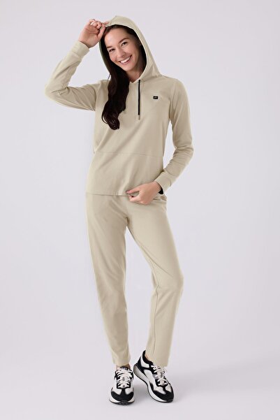 Pierre Cardin Women's Hooded Comfort Fabric Long Sleeve Pajamas Suit