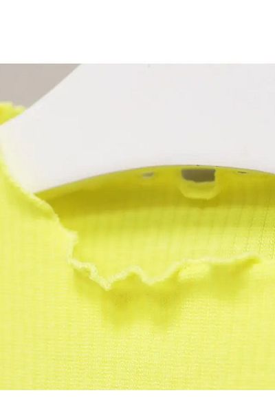 Veniem Rochie galbenă Tutu cu cireșe