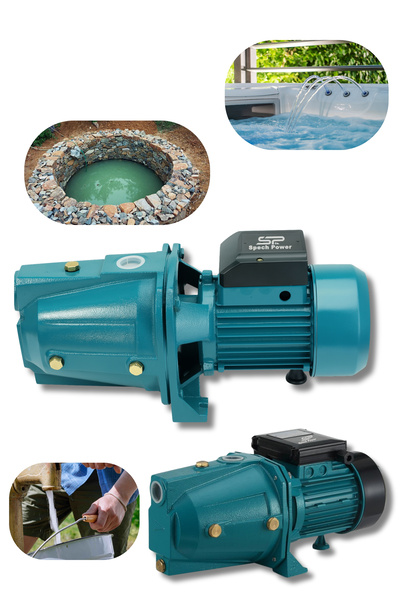 Spech Power 1,5 hp Bakır Sargılı Jet100 Kendinden emişli Su Motoru Bahçe Pompası