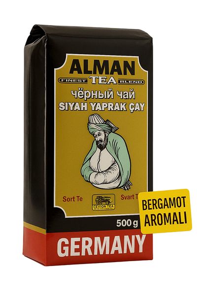 CAMELON TEA شاي أوراق الشاي الأسود الألماني 500 جرام - شاي أوراق رقيقة بنكهة البرغموت