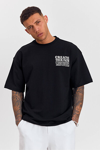 Weyeze Μπλουζάκι με λεπτομέρεια άνετη εφαρμογή με στάμπα πλάτης 36054WYZ