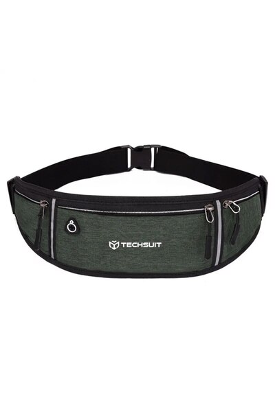 Gaudi Unisex Waist Bag for Physical Activities, T36, Polyester, Lucky Green