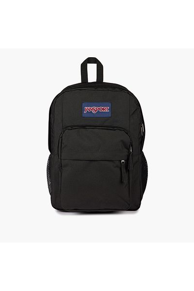 Jansport Solid Backpack with Adjustable Straps and Zip Closure - 19x33x5 cms