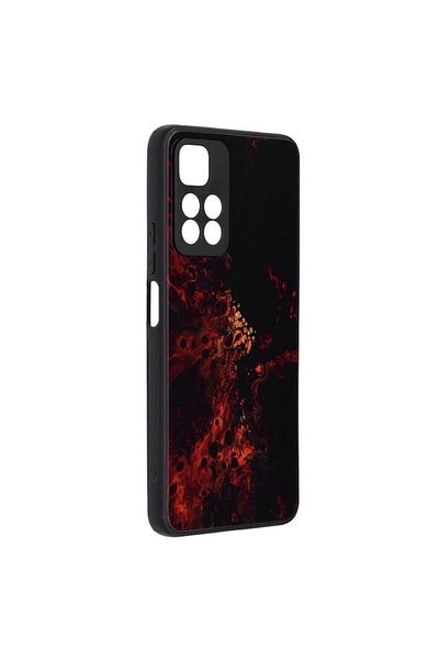 dalip Carcasă de protecție compatibilă cu Xiaomi Redmi Note 11 Pro Plus, seria Glaze, Red Nebula, multicoloră