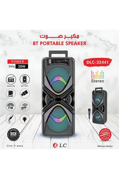 DLC 20W Powerful Lighting Bluetooth Speaker