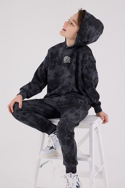 Rolypoly Boy's Gray Tracksuit Set