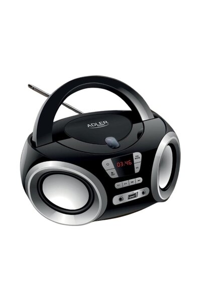 adler Radio CD FM, Adler, AD1181, 2x1.7W, Black