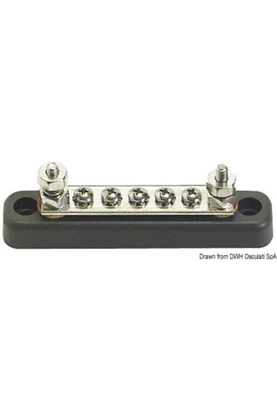 OSCULATI Bara colectoare Placa de Borne, 6x6 mm, 230x32 mm, 150A