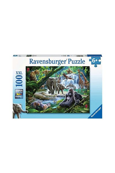 RAVENSBURGER Puzzle - Jungle Animals, 100 pieces XXL