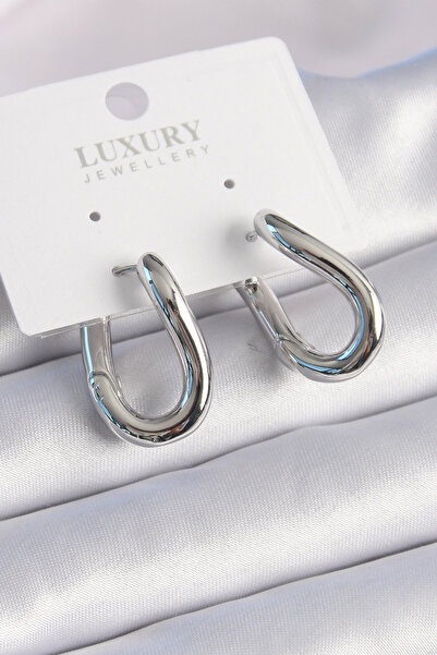 callerrons accessories أقراط نسائية على شكل حلقة من النحاس الفضي - EBJ241012W...