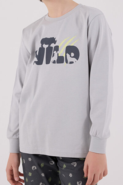 Rolypoly Boy's Gray Pajama Set