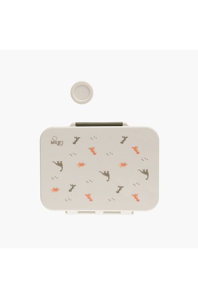 Citron Unicorn Print Sectioned Lunch Box with Clip Lock Lid6 -Month Warranty