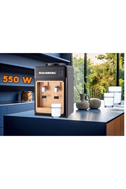 Hausberg HB-6026NG water dispenser, heating 550 W, cooling 80 W, LED for hot and cold water, thermostat