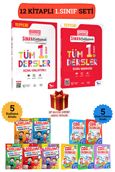Sınav Yayınları 1. Sınıf Tüm Dersler Konu Anlatımı+ Tüm Dersler Soru Bankası+...