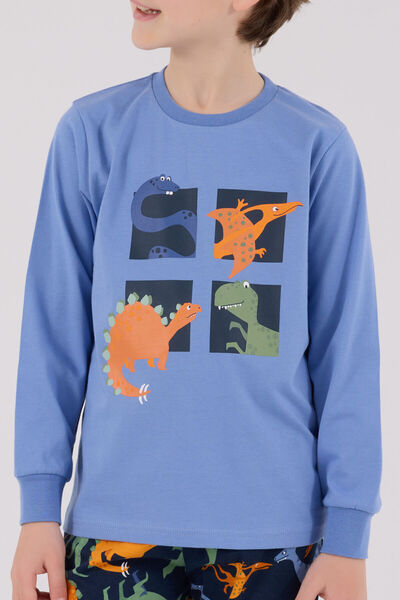 Rolypoly Erkek Çocuk Mavi Pijama Takımı