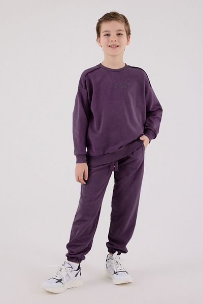 Rolypoly Boy's Purple Tracksuit Set