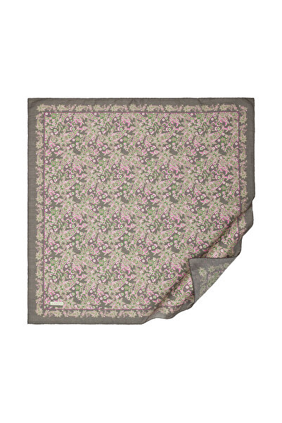 ipekevi Antracit Mesopotamia Model 06 Eșarfă cu Motiv