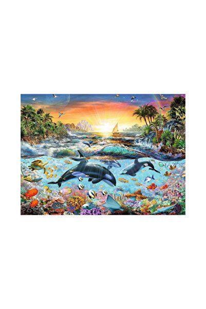 RAVENSBURGER Puzzle - Dolphin Paradise, 200 Pieces