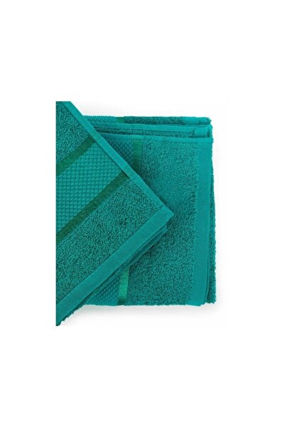 OEM Set 4 Hand Towels, Cotton, 30x50cm, 400g/m², Dark Green
